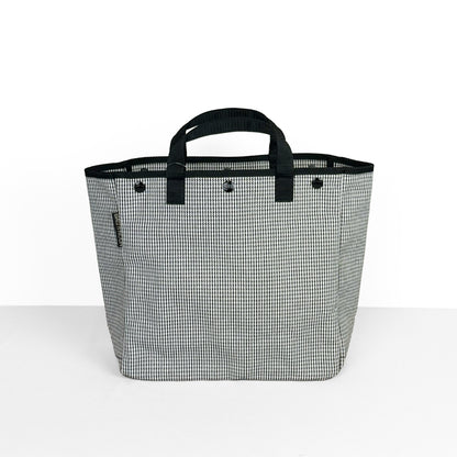BAG'n'NOUN バッグンナウン｜HOMES HOUNDSTOOTH Sサイズ 千鳥格子 トートバッグ 小さめ 帆布 日本製 ｜70021055
