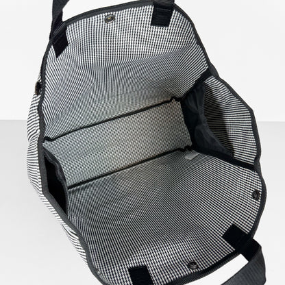 BAG'n'NOUN バッグンナウン｜HOMES HOUNDSTOOTH Mサイズ 千鳥格子 トートバッグ  A4サイズ対応 通勤通学 ユニセックス ｜70021056