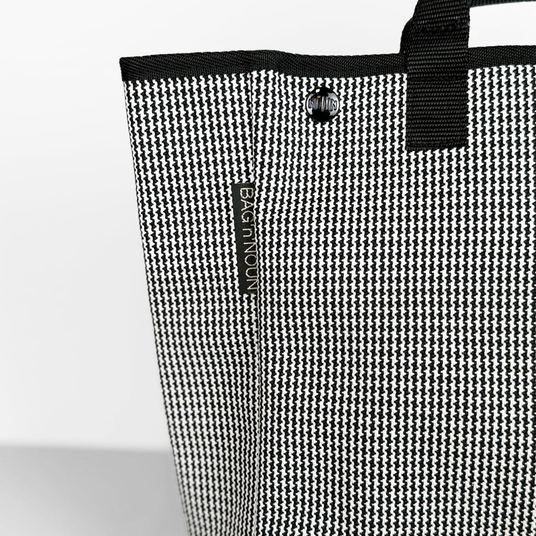 BAG'n'NOUN バッグンナウン｜HOMES HOUNDSTOOTH Sサイズ 千鳥格子 トートバッグ 小さめ 帆布 日本製 ｜70021055