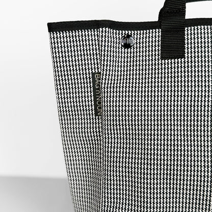 BAG'n'NOUN バッグンナウン｜HOMES HOUNDSTOOTH Sサイズ 千鳥格子 トートバッグ 小さめ 帆布 日本製 ｜70021055