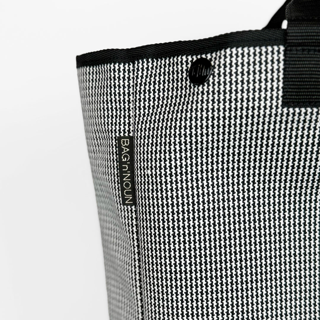 BAG'n'NOUN バッグンナウン｜HOMES HOUNDSTOOTH Mサイズ 千鳥格子 トートバッグ  A4サイズ対応 通勤通学 ユニセックス ｜70021056