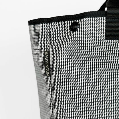 BAG'n'NOUN バッグンナウン｜HOMES HOUNDSTOOTH Mサイズ 千鳥格子 トートバッグ  A4サイズ対応 通勤通学 ユニセックス ｜70021056