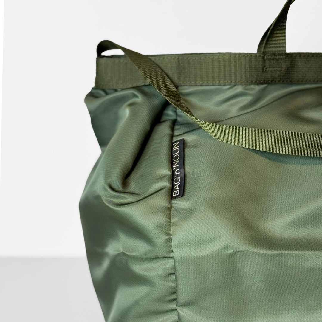 BAG'n'NOUN バッグンナウン｜SHOPPING MIL-Mサイズ MA-1生地の2WAYトートバッグ｜軽量 大容量ナイロンバッグ｜70021022