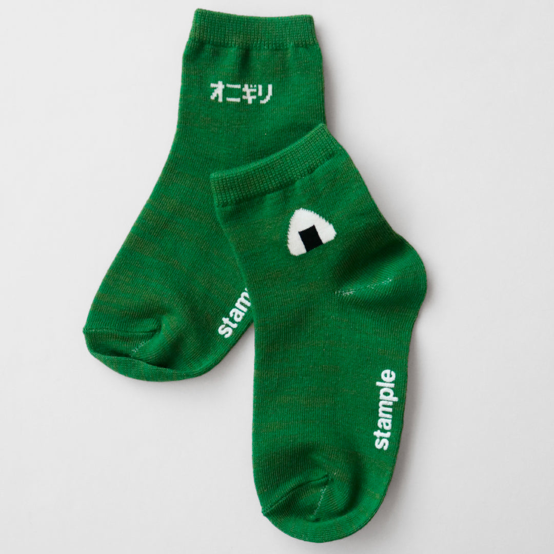 stample スタンプル｜【キッズ】ごはんもんショートソックス3足組 子供 靴下 滑り止め 通園 通学 秋冬｜73019