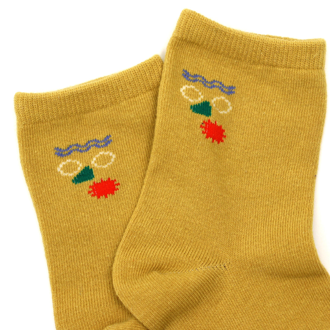 stample スタンプル｜キッズ 3足組 ファニーフェイス クルーソックス  ユニセックス 幼稚園 小学生 ギフト プレゼント｜73276