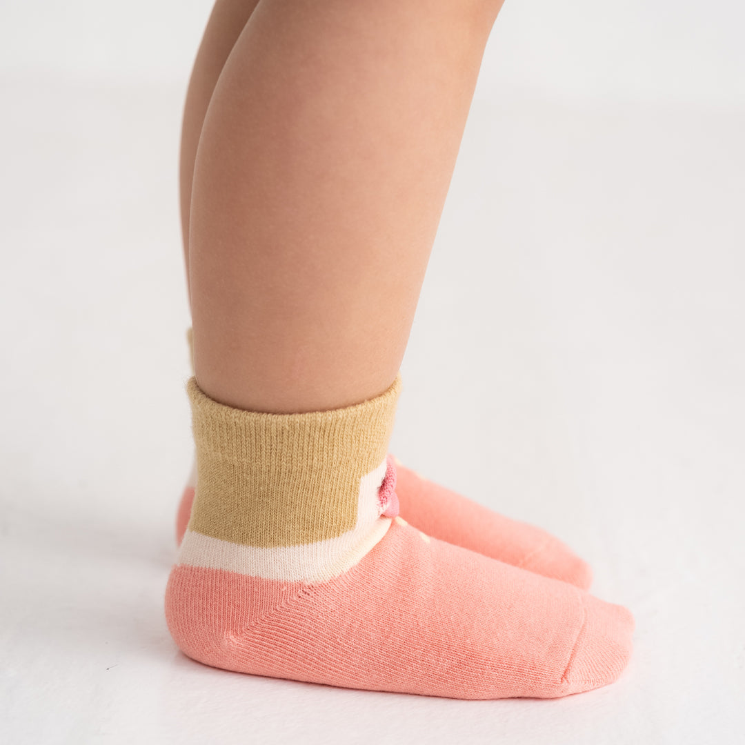 stample スタンプル｜キッズ 3足組 ちゅちゅガールズ ソックス 靴下 レディース クルー丈 個性的 シュール ｜73316