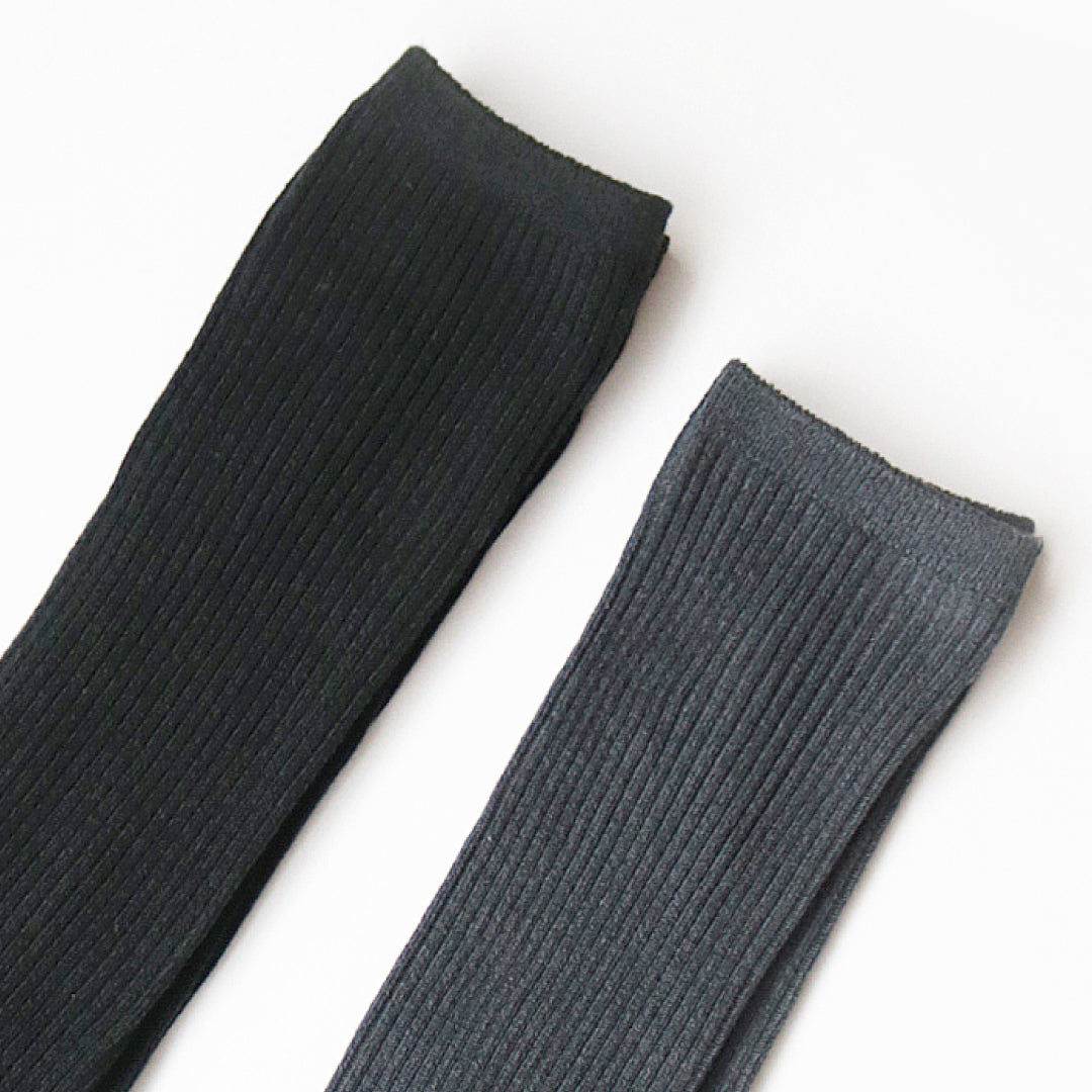 stample スタンプル｜【キッズ】ニーハイソックス2足組 靴下 撚り杢細リブ 16cm〜24cm おしゃれ 子供 女の子｜72285