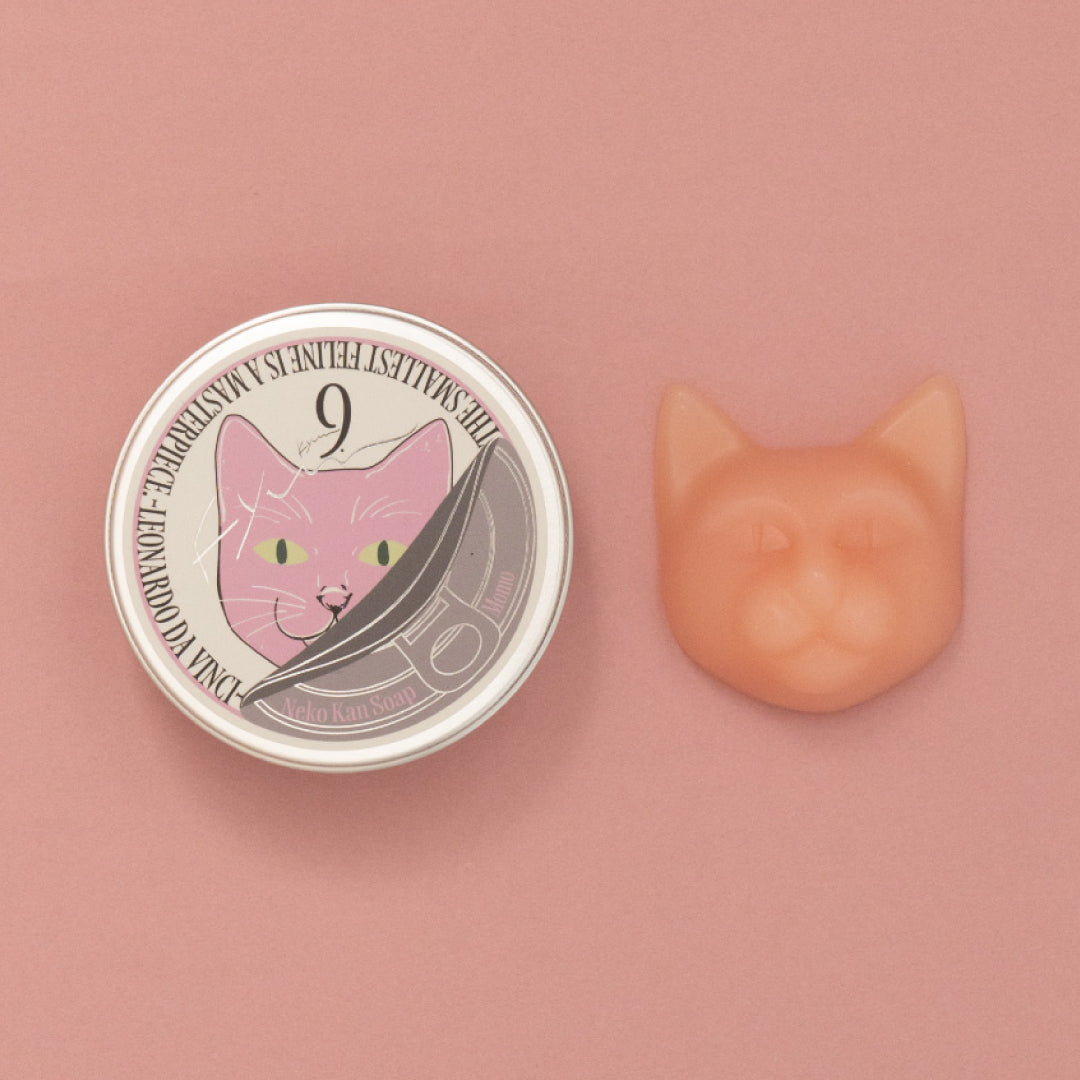 9.kyuu キュウ｜ネコ缶SOAP〜ポジティブでリーダーシップのあるネコ〜 数秘No.8《Momo》｜数秘で選ぶ！全身使える日本製オールインワン石鹸