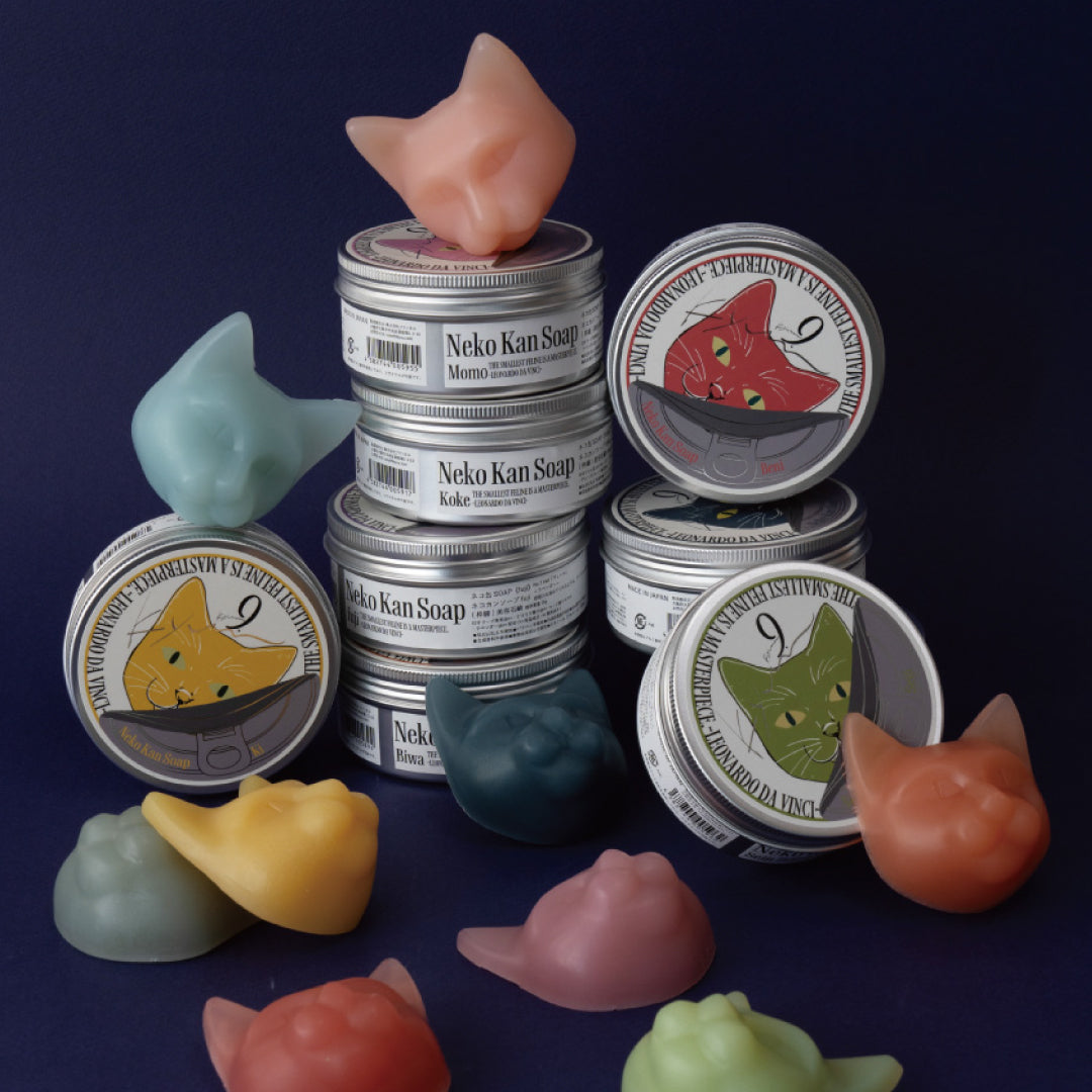 9.kyuu キュウ｜ネコ缶SOAP〜柔軟で心地のよいネコ〜 数秘No.9《Seiji》｜数秘で選ぶ！全身使える日本製オールインワン石鹸