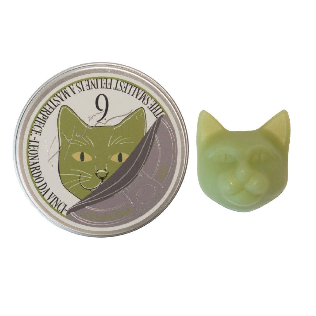 9.kyuu キュウ｜ネコ缶SOAP〜柔軟で心地のよいネコ〜 数秘No.9《Seiji》｜数秘で選ぶ！全身使える日本製オールインワン石鹸