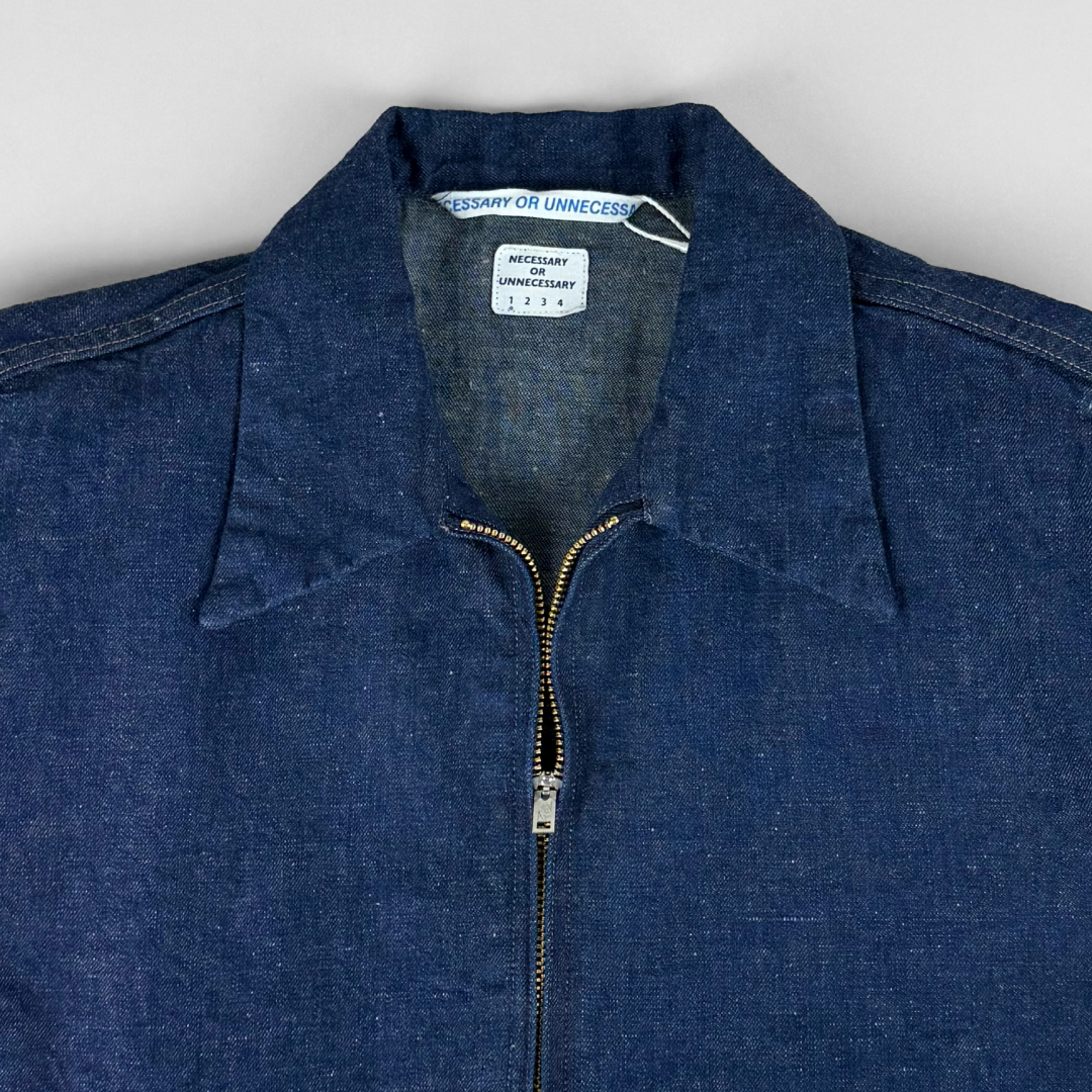necessary or unnecessary ネセサリーオアアンネセサリー｜TOWN DENIM  ジャンパー｜シンプルなデザイン ユニセックス N.O.UN 日本製｜90012064