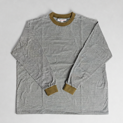 necessary or unnecessary ネセサリーオアアンネセサリー｜DELTA L/S 周りと被らない大人カジュアル ボーダーTee ロンT 切り替えデザイン 日本製｜90012286