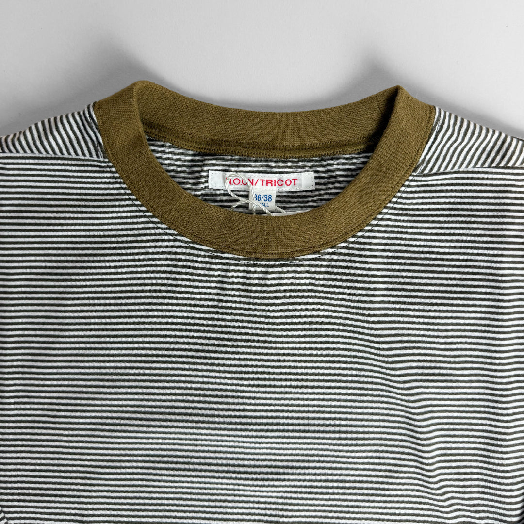 necessary or unnecessary ネセサリーオアアンネセサリー｜DELTA L/S 周りと被らない大人カジュアル ボーダーTee ロンT 切り替えデザイン 日本製｜90012286