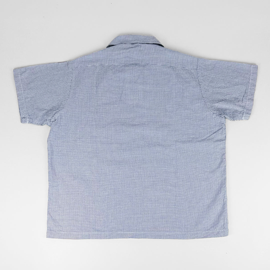 necessary or unnecessary ネセサリーオアアンネセサリー｜S/S SHIRT すっきり綺麗に見せる大人のオックス半袖シャツ 胸ポケット 日本製 ユニセックス｜90012307