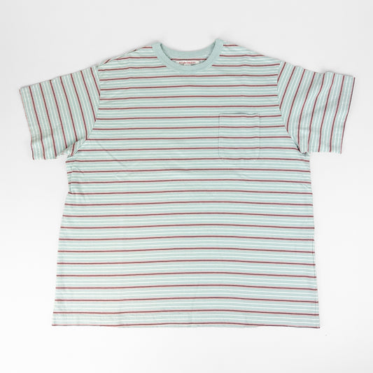 necessary or unnecessary ネセサリーオアアンネセサリー｜BORDER B 綿100% ポケット付き ボーダー Tシャツ 半袖 カットソー 日本製｜90012315