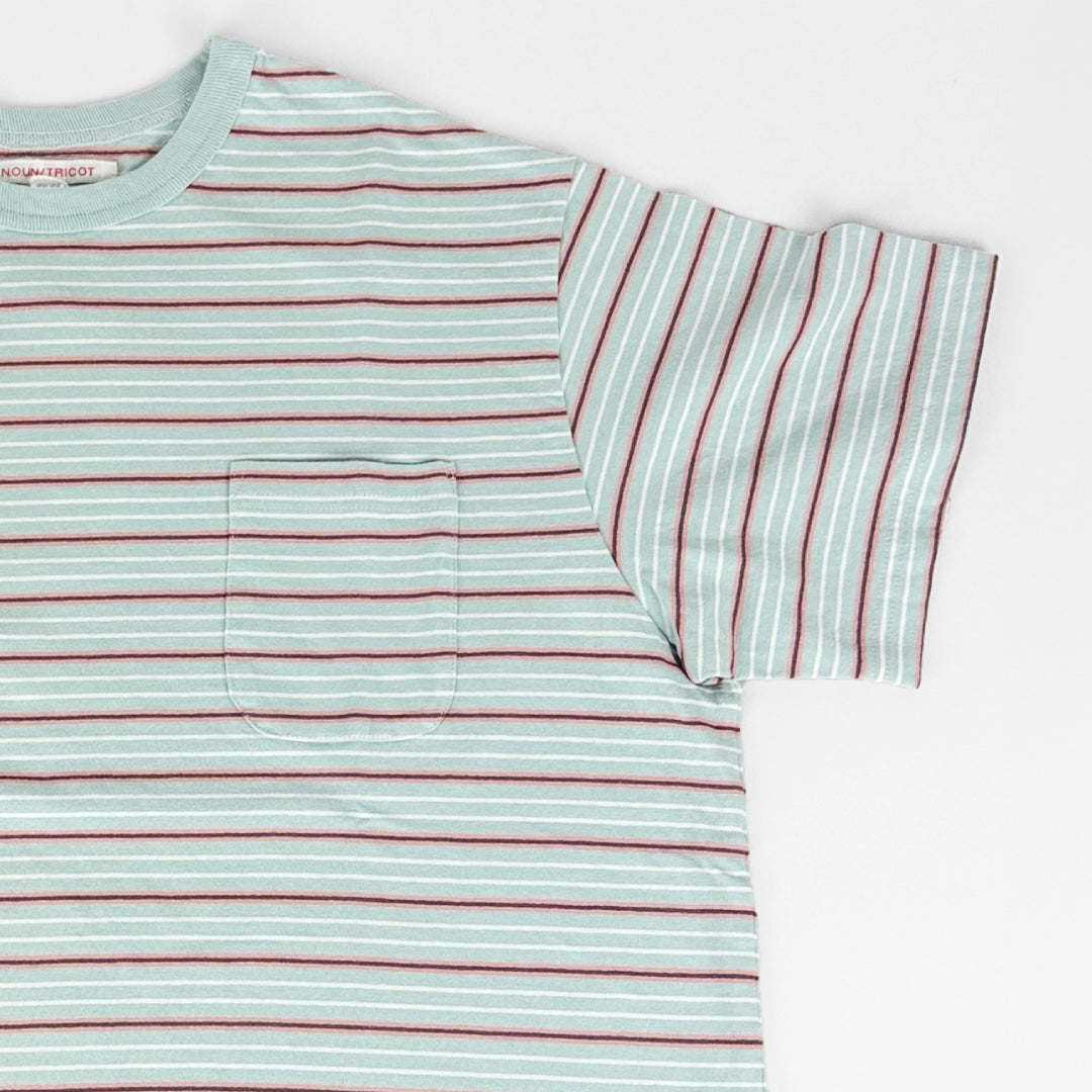 necessary or unnecessary ネセサリーオアアンネセサリー｜BORDER B 綿100% ポケット付き ボーダー Tシャツ 半袖 カットソー 日本製｜90012315