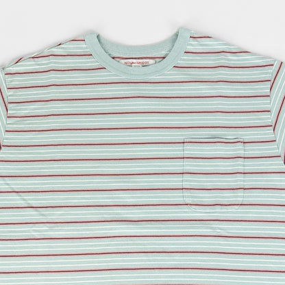 necessary or unnecessary ネセサリーオアアンネセサリー｜BORDER B 綿100% ポケット付き ボーダー Tシャツ 半袖 カットソー 日本製｜90012315