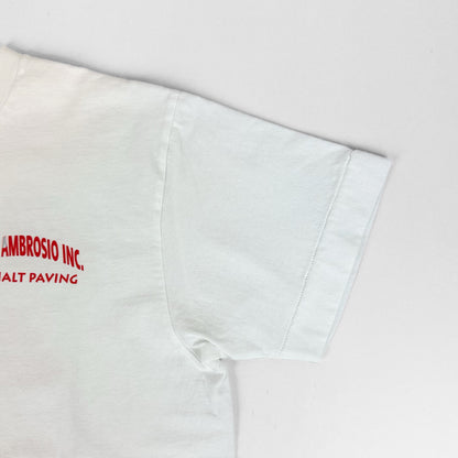 necessary or unnecessary ネセサリーオアアンネセサリー｜ROGER AMBROSIO Tee 前後レトロフォント 大人のクラシックTシャツ 日本製 ユニセックス｜90012328
