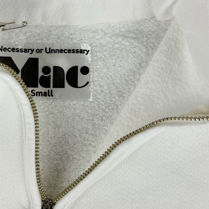 necessary or unnecessary ネセサリーオアアンネセサリー｜ HOT MAC ZIP ハーフジップ裏起毛スウェット｜シンプル 暖かい 秋冬の防寒 ジャケットのインナーとして  ユニセックス N.O.UN 日本製｜90012385