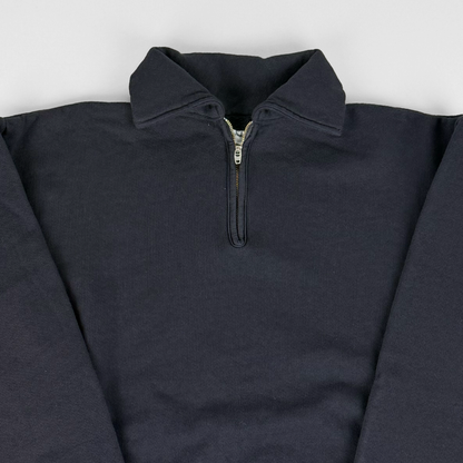 necessary or unnecessary ネセサリーオアアンネセサリー｜ HOT MAC ZIP ハーフジップ裏起毛スウェット｜シンプル 暖かい 秋冬の防寒 ジャケットのインナーとして  ユニセックス N.O.UN 日本製｜90012385