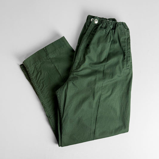 necessary or unnecessary ネセサリーオアアンネセサリー｜PIN TUCK PANTS ツイル生地 周りと差がつく上品カジュアル 日本製 ユニセックス 厚手｜90012394