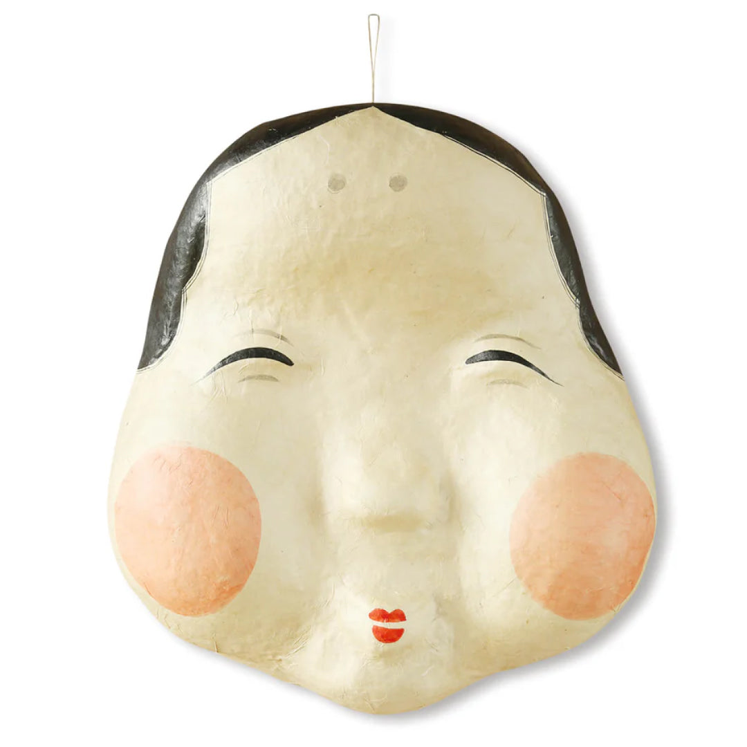 medetaya めでたや｜張り子 おかめ 特大サイズ｜節分 飾り 福 縁起物 和紙 置物 お面 厄除け｜903200005