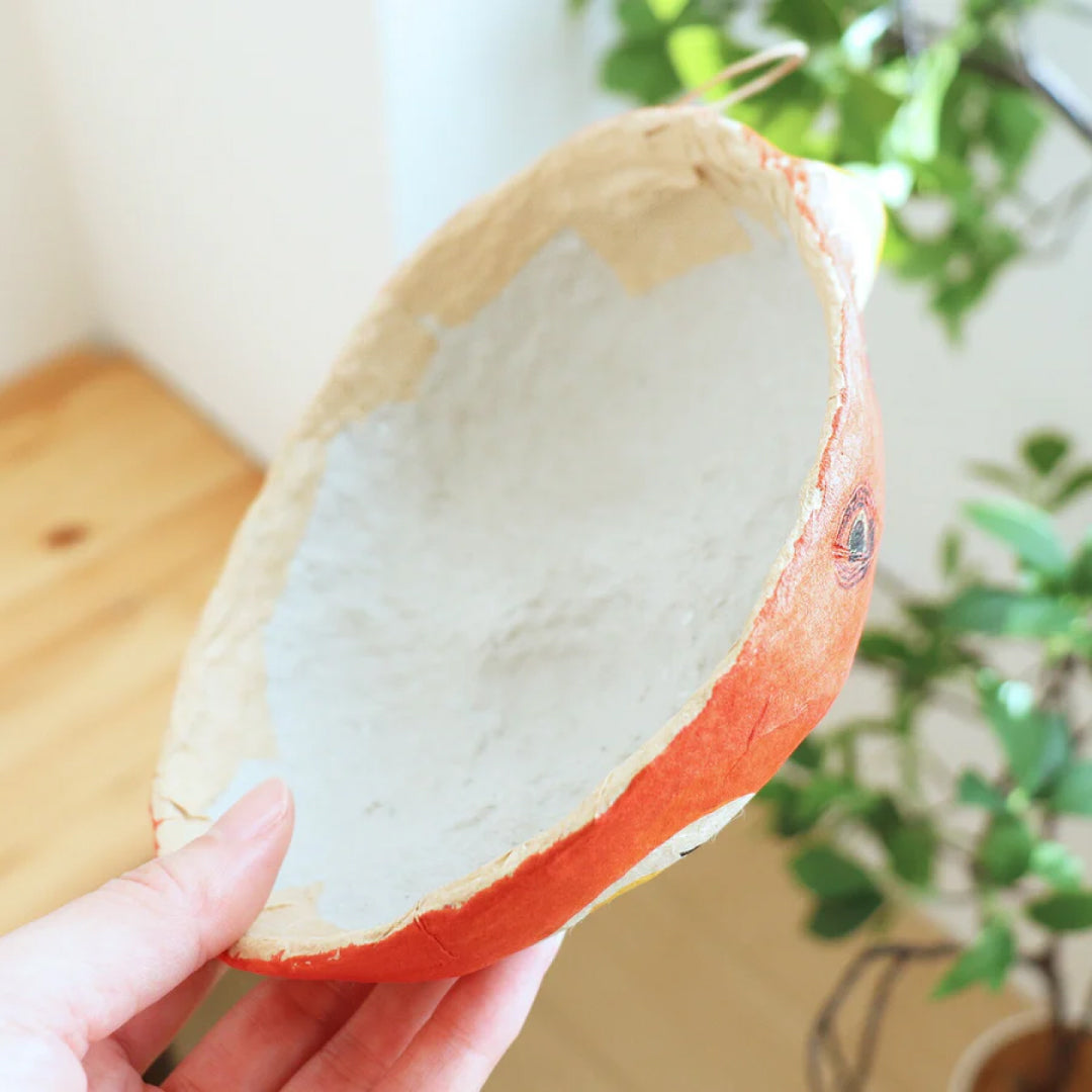 medetaya めでたや｜張り子 鬼面 小サイズ｜赤鬼 節分 飾り お面 和紙 厄除け 縁起物 置物 壁掛け 日本伝統｜903260007