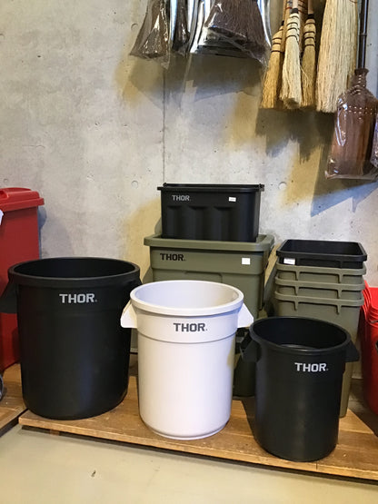 [新モデル]THOR ソー｜Round Container DC-38L｜368238BLKC※フタは付属していません