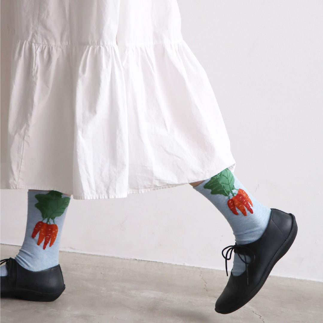 KIVISDOU きびす堂｜【2足組】根菜ショートソックス オニオン