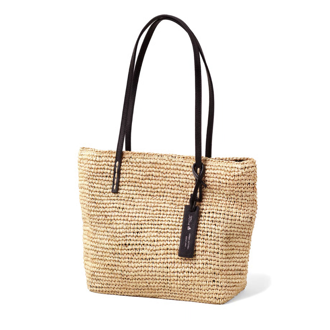 Folna フォルナ｜Raffia ラフィア カゴトートバッグ レザーハンドル B5サイズ収納可 本革 経年変化 レディース｜K765024