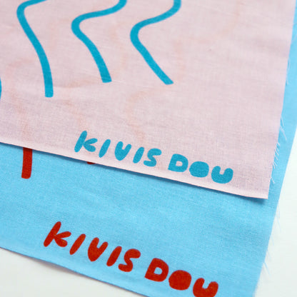 KIVISDOU きびす堂｜なきそう手ぬぐい 手描き風 総柄 コットン 吸水 速乾 切りっぱなし 伝統工芸 ギフト 贈り物 日本製 キビスドウ｜K81194