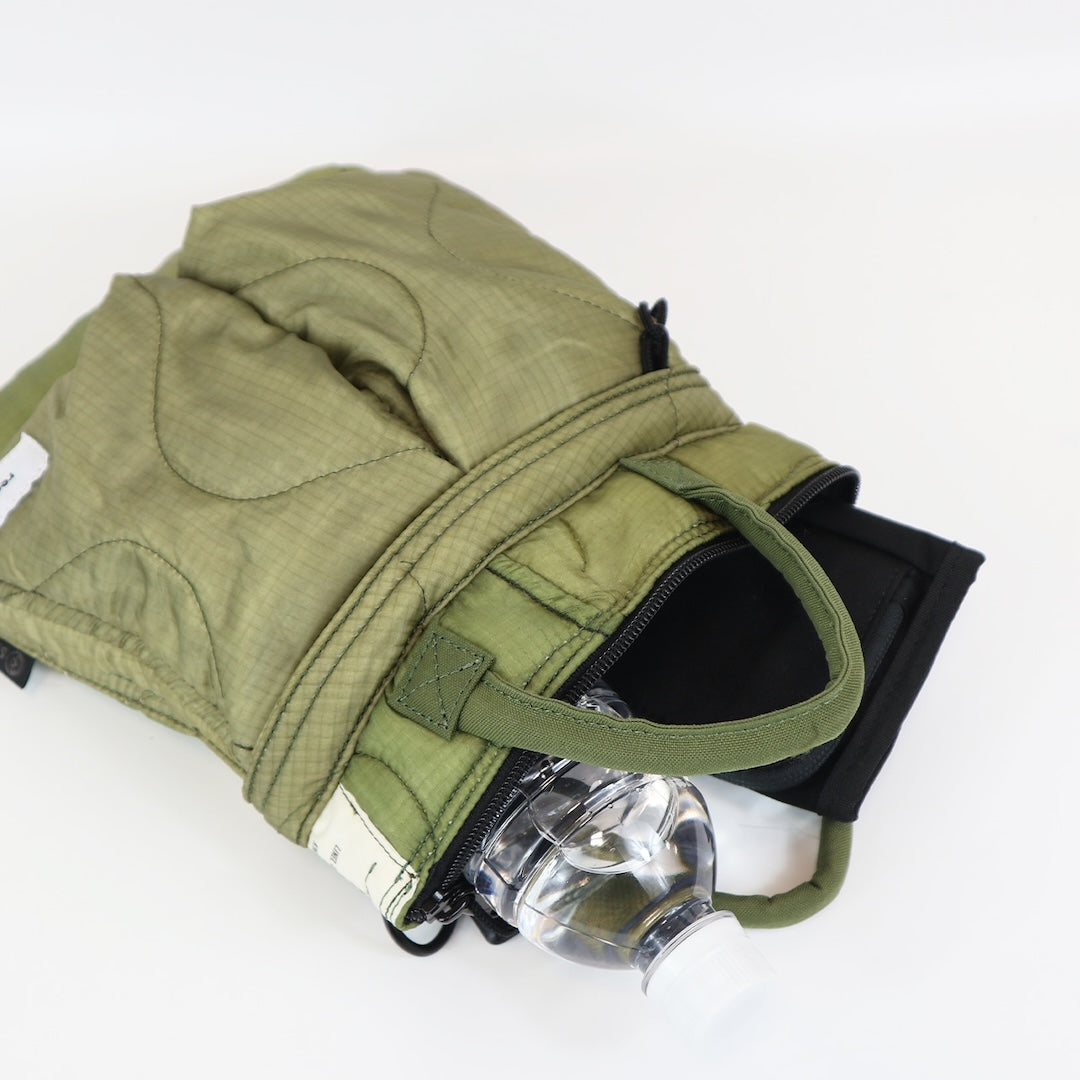 SML エスエムエル｜GERDシリーズ redad×SML QUILTING HELMET BAG SS キルティングヘルメットバッグ ユニセックス ショルダーバッグ 米軍 デッドストック M-65 リメイク 軽量｜K905099