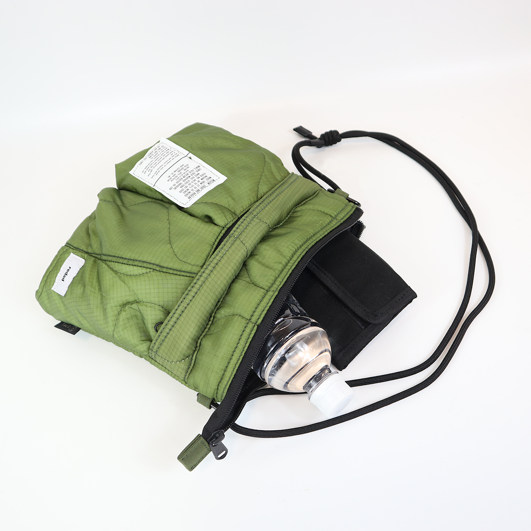 SML エスエムエル｜GERDシリーズ redad×SML QUILTING SACOCHE　キルティングサコッシュ リメイク ミリタリー M-65 デッドストック ビンテージ 軽量 ショルダーバッグ｜K905101