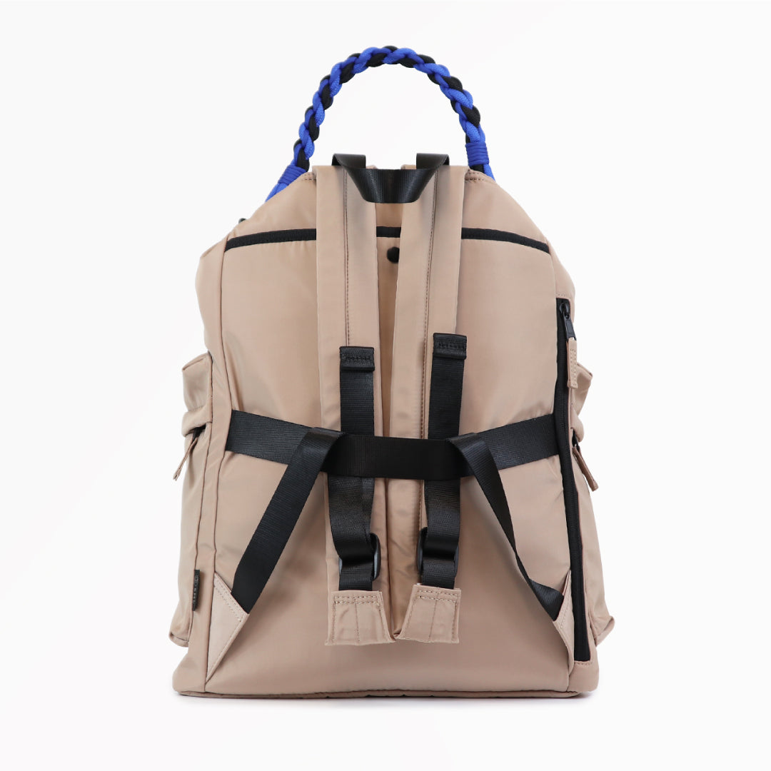 SML エスエムエル｜PEDRI(ペドリ)シリーズ BRAID PURSE PACK 巾着型リュック 2way パラコード ハンドル 撥水 配色デザイン｜K906006