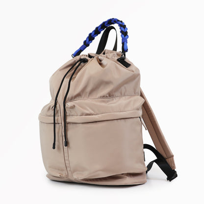 SML エスエムエル｜PEDRI(ペドリ)シリーズ BRAID PURSE PACK 巾着型リュック 2way パラコード ハンドル 撥水 配色デザイン｜K906006