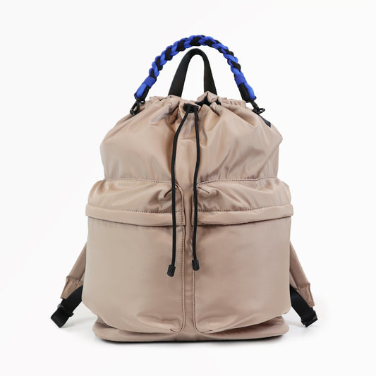 SML エスエムエル｜PEDRI(ペドリ)シリーズ BRAID PURSE PACK 巾着型リュック 2way パラコード ハンドル 撥水 配色デザイン｜K906006