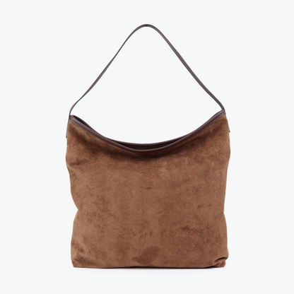 Uncoeur アンクール｜ Kareemシリーズ SUEDE DRAPE ONE SHOULDER ワンショルダーバッグ スエード調 大容量 A4 本革ハンドル 整理整頓 ユニセックス｜K906019