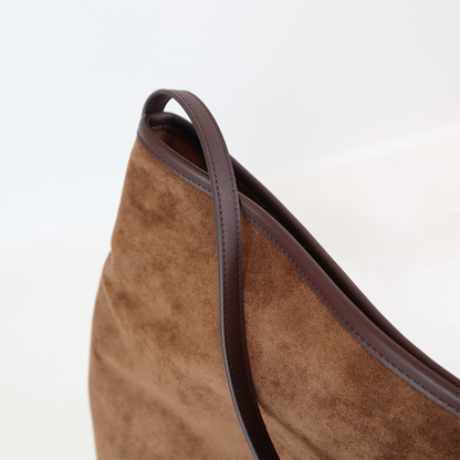 Uncoeur アンクール｜ Kareemシリーズ SUEDE DRAPE ONE SHOULDER ワンショルダーバッグ スエード調 大容量 A4 本革ハンドル 整理整頓 ユニセックス｜K906019