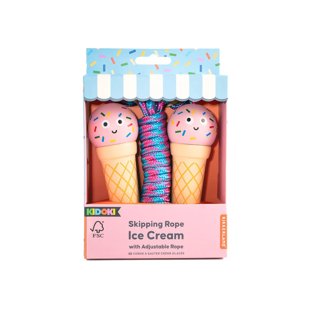 キッズなわとび｜KIDOKI ICE CREAM SKIPPING ROPE キドキ アイスクリーム スキッピングロープ｜KIKKERLAND キッカーランド｜KKID44