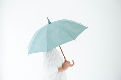 日傘(晴雨兼用)T/C バード、ウサギ｜Q095-15