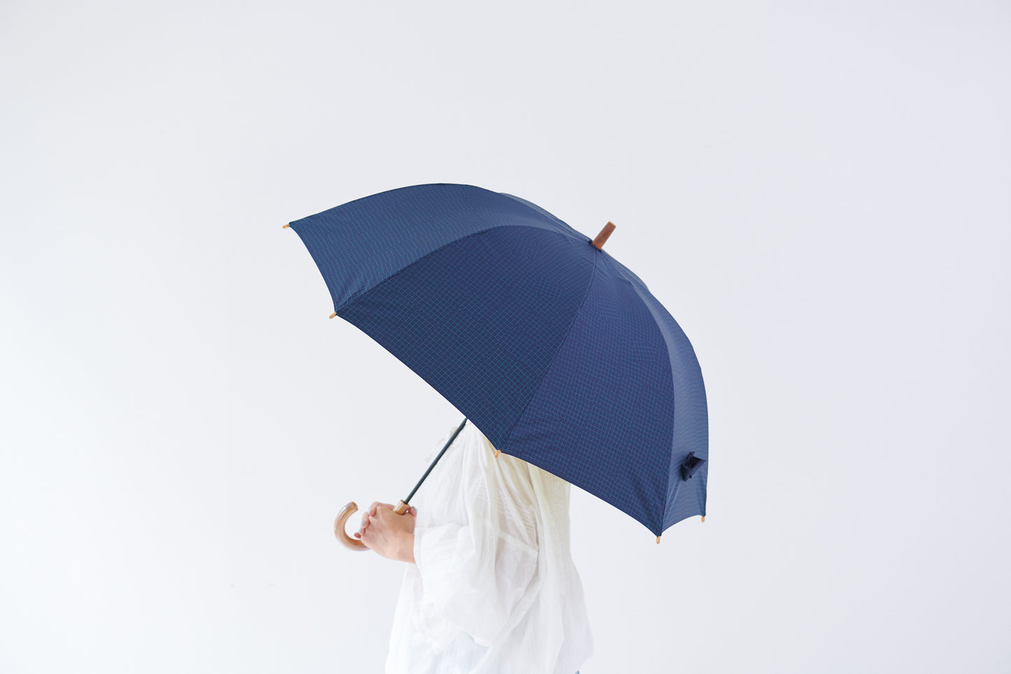 【392/サンキューニ】日傘(晴雨兼用)チェック/PU