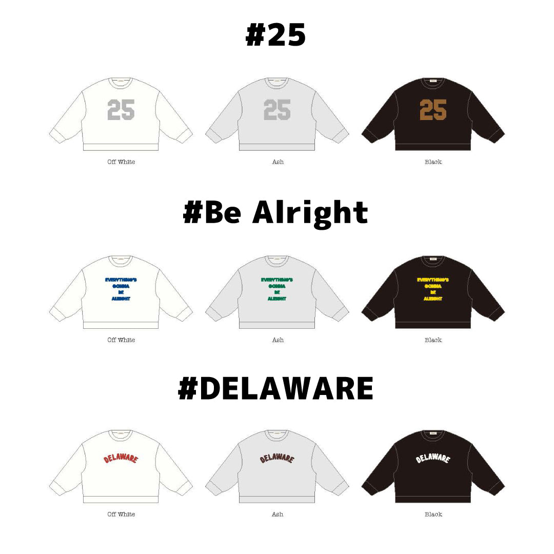 [予約商品] bibmilk ビブミルク｜WIDE SWEAT CREW