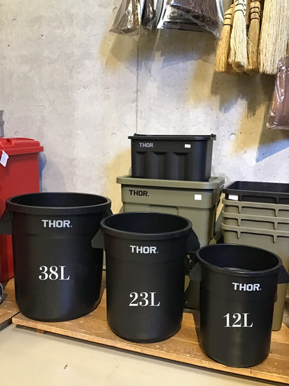 [新モデル]THOR ソー｜Round Container DC-23L｜368223BLKC・368223LGRYC※フタは付属していません