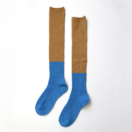 TAWARA タワラ｜ちょびウール バイカラーリブ ルーズ ハイソックス おしゃれな足元に！ 暖かくこなれ感アップ ｜t51017