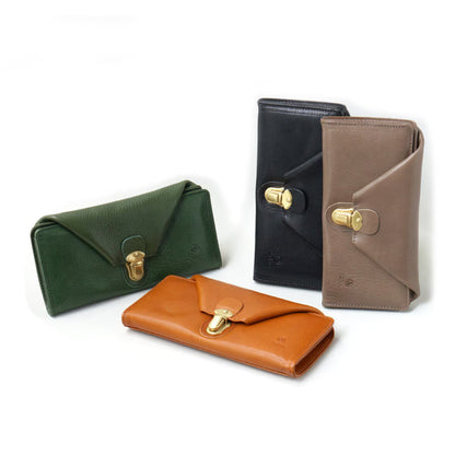 FOLNA フォルナ｜ヌメオイルシュリンク差込金具 長財布｜2993649-B