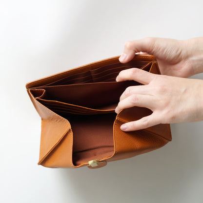 FOLNA フォルナ｜ヌメオイルシュリンク差込金具 長財布｜2993649-B