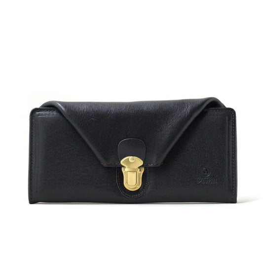FOLNA フォルナ｜ヌメオイルシュリンク差込金具 長財布｜2993649-B