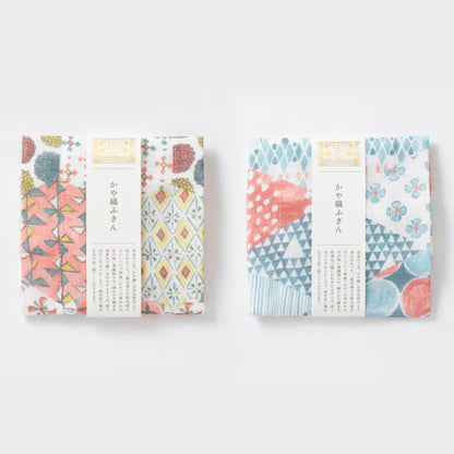 吸水性・速乾性｜かや織ふきん 柄あわせ｜中川政七商店｜1401-0375