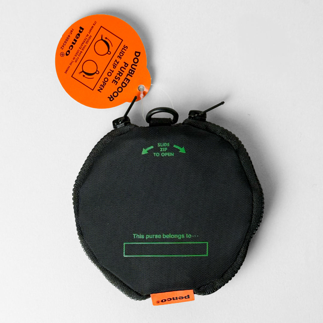 Penco ペンコ｜ダブルドアパース 首掛けもできる2室構造の丸型ポーチ！フェスや旅行に便利なミニ財布｜GB301