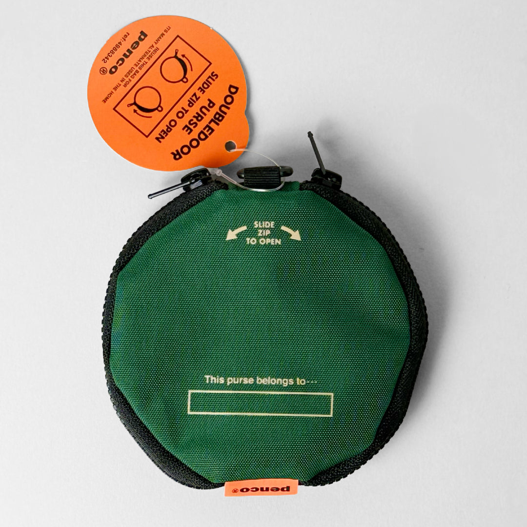 Penco ペンコ｜ダブルドアパース 首掛けもできる2室構造の丸型ポーチ！フェスや旅行に便利なミニ財布｜GB301